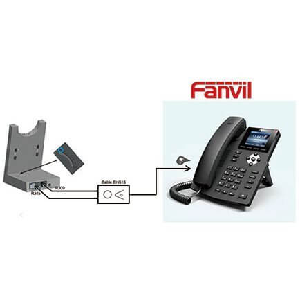 Casque Jabra Engage 65 sans fil RJ USB Duo + adaptateur Fanvil Fanvil